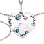 Fashion Wild Heart-Shaped Diamond Stitching Necklace for Women