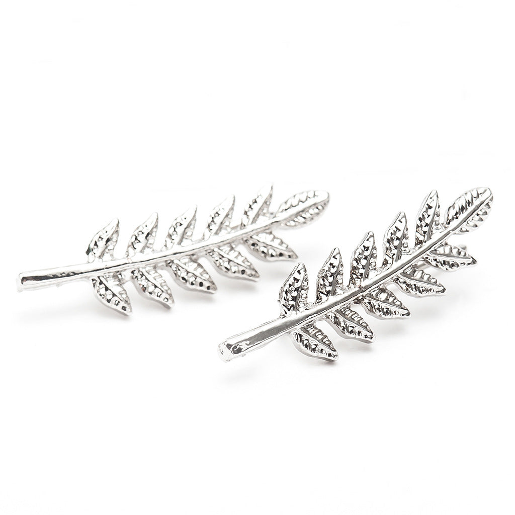 New Fashion Minimalist Leaf Shaped Ear Cuff for Women Wholesale