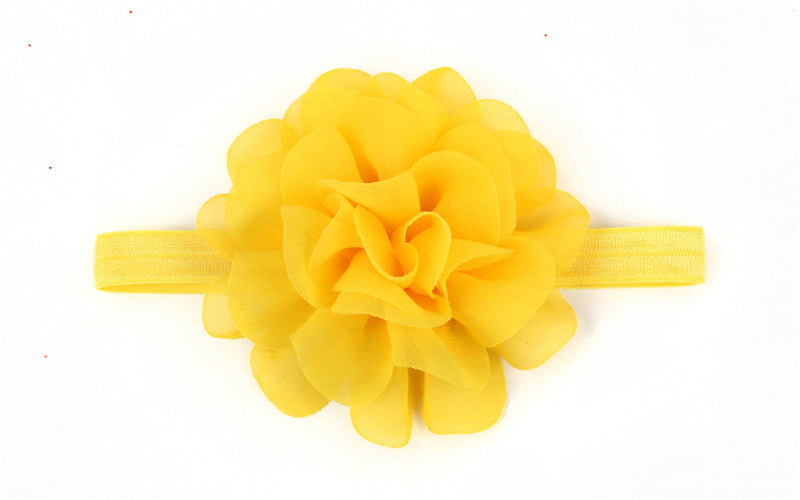 Cute Chiffon Flower Baby Headbands - Elastic Hair Accessories for Children