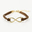 Fashion Symbol Alloy Plated Women's Hemp Rope Bracelet