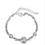 Shiny Heart Crystal Women's Bracelet - Korean Style Ocean Heart Design