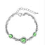 Shiny Heart Crystal Women's Bracelet - Korean Style Ocean Heart Design