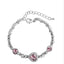 Shiny Heart Crystal Women's Bracelet - Korean Style Ocean Heart Design