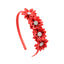 Children's Handmade Diamond-Studded Polygonal Flower Headband Set of 4