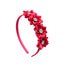 Children's Handmade Diamond-Studded Polygonal Flower Headband Set of 4