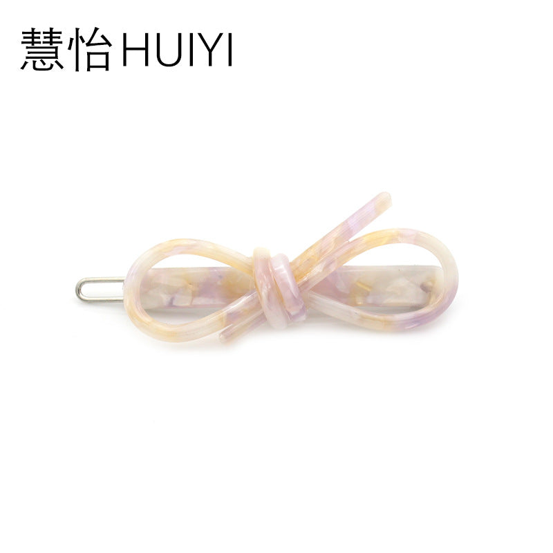 Children's Handmade Bow Knot Acetate Hair Clip Accessories