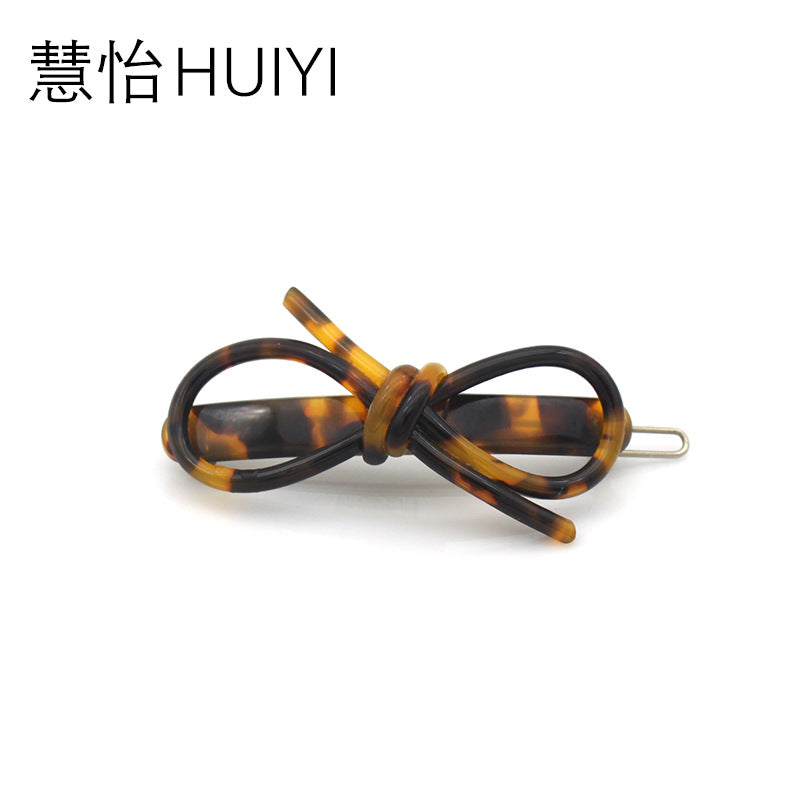 Children's Handmade Bow Knot Acetate Hair Clip Accessories