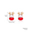 Fashion Christmas Tree Santa Claus Snowflake Alloy Inlay Rhinestones Women'S Ear Studs