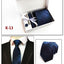 Men's 6-Piece Tie Set with Pocket Square and Clip Gift Box