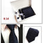 Men's 6-Piece Tie Set with Pocket Square and Clip Gift Box