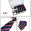 Men's 6-Piece Tie Set with Pocket Square and Clip Gift Box