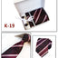 Men's 6-Piece Tie Set with Pocket Square and Clip Gift Box