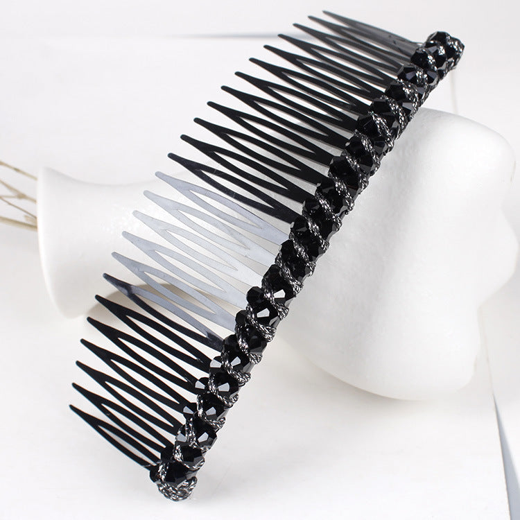 Women's Geometric Rhinestone Hair Comb Accessory