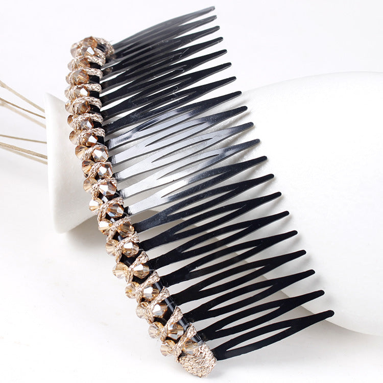 Women's Geometric Rhinestone Hair Comb Accessory