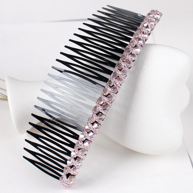 Women's Geometric Rhinestone Hair Comb Accessory