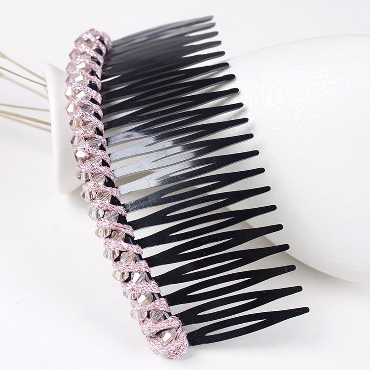 Women's Geometric Rhinestone Hair Comb Accessory