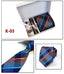 Men's 6-Piece Tie Set with Pocket Square and Clip Gift Box