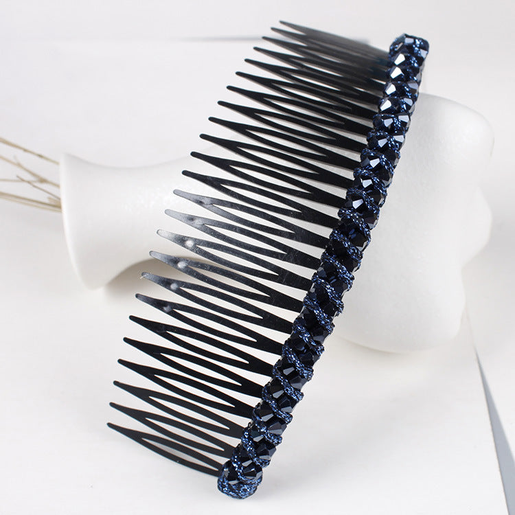 Women's Geometric Rhinestone Hair Comb Accessory