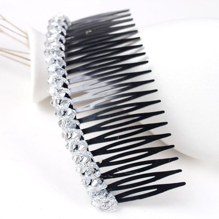 Women's Geometric Rhinestone Hair Comb Accessory