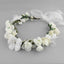 Floral Fabric Hairband Bridal Wedding Photo Shoot Accessory - White