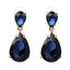 Fashion Alloy Crystal Drop-shaped Pendant Earrings