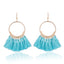 Bohemian Woolen Tassel Hoop Earrings