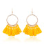 Bohemian Woolen Tassel Hoop Earrings