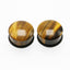 Simple Style Round Natural Stone Polishing Ear Extender 1 Piece