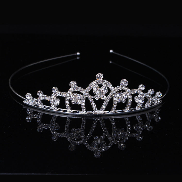 Princess Rhinestone Crown Alloy Headband for Children