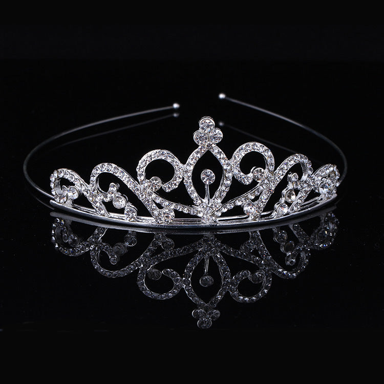 Princess Rhinestone Crown Alloy Headband for Children