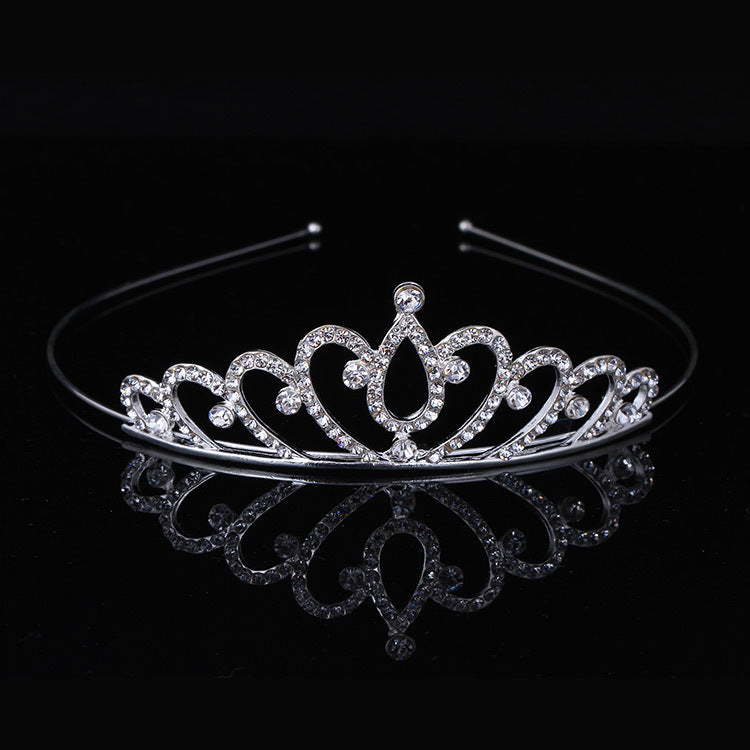 Princess Rhinestone Crown Alloy Headband for Children