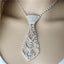 Fashion Bridal Rhinestone Tie Necklace with Claw Chain