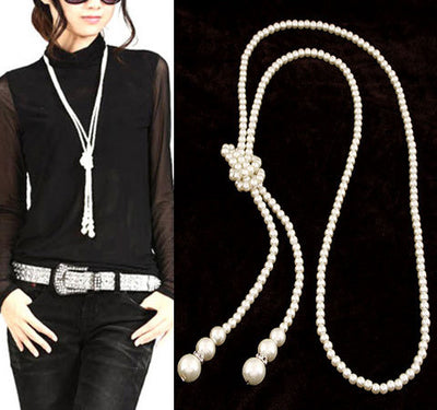 Fashion Multi-Layer Pearl Choker Necklace for Women