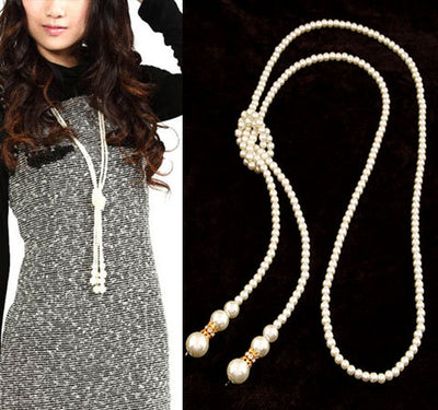 Fashion Multi-Layer Pearl Choker Necklace for Women