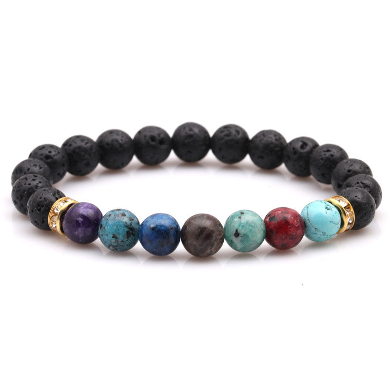 Fashion Beaded Lava Stone Bracelets