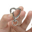 5 PCS Alloy Heart Shape Pendant Keychain with Spring Lobster Clasp for DIY Accessories