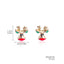 Fashion Christmas Tree Santa Claus Snowflake Alloy Inlay Rhinestones Women'S Ear Studs