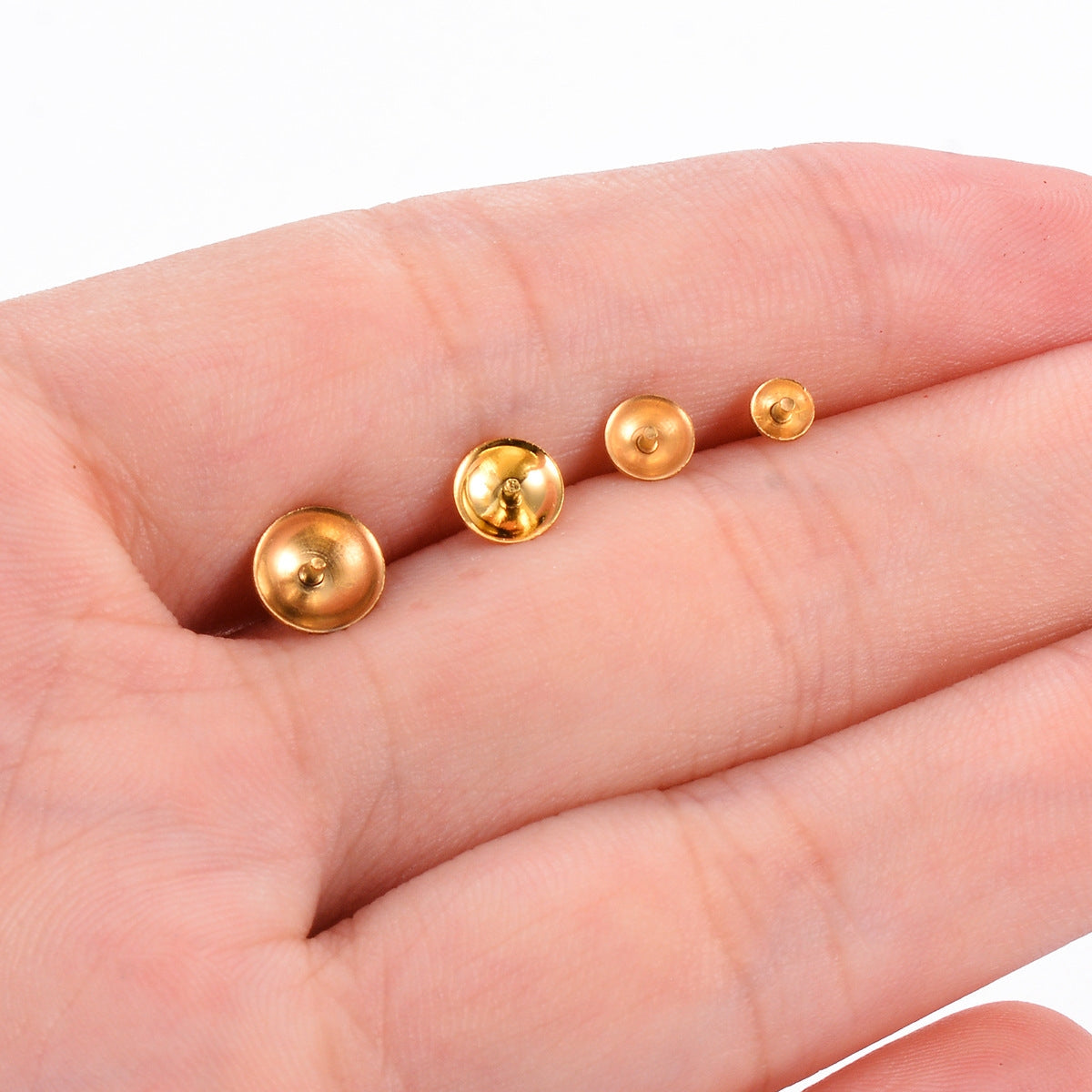 50 PCS Stainless Steel Ear Nuts for DIY Jewelry Making