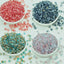 50 PCS 6mm Premium Transparent Frosted Glass Round Beads for DIY Jewelry Making