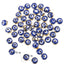 50 Pieces 6x8mm Resin Evil Eye Beads Double-Sided Gold Plated Spacer Beads for Jewelry Making