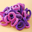 Small Daisy Nylon Hair Tie Set - 50 Pieces Fashion Hair Rings for Women