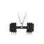 Hot Sale Fitness Master Necklace Men And Women Fun Fitness Sports Barbell Pendant Necklace Clavicle Chain Accessories