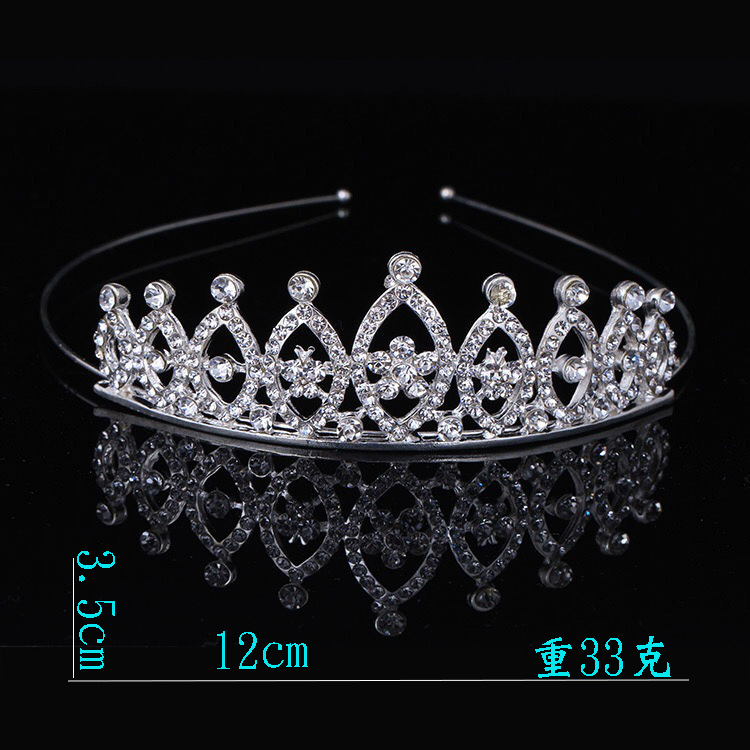 Princess Rhinestone Crown Alloy Headband for Children