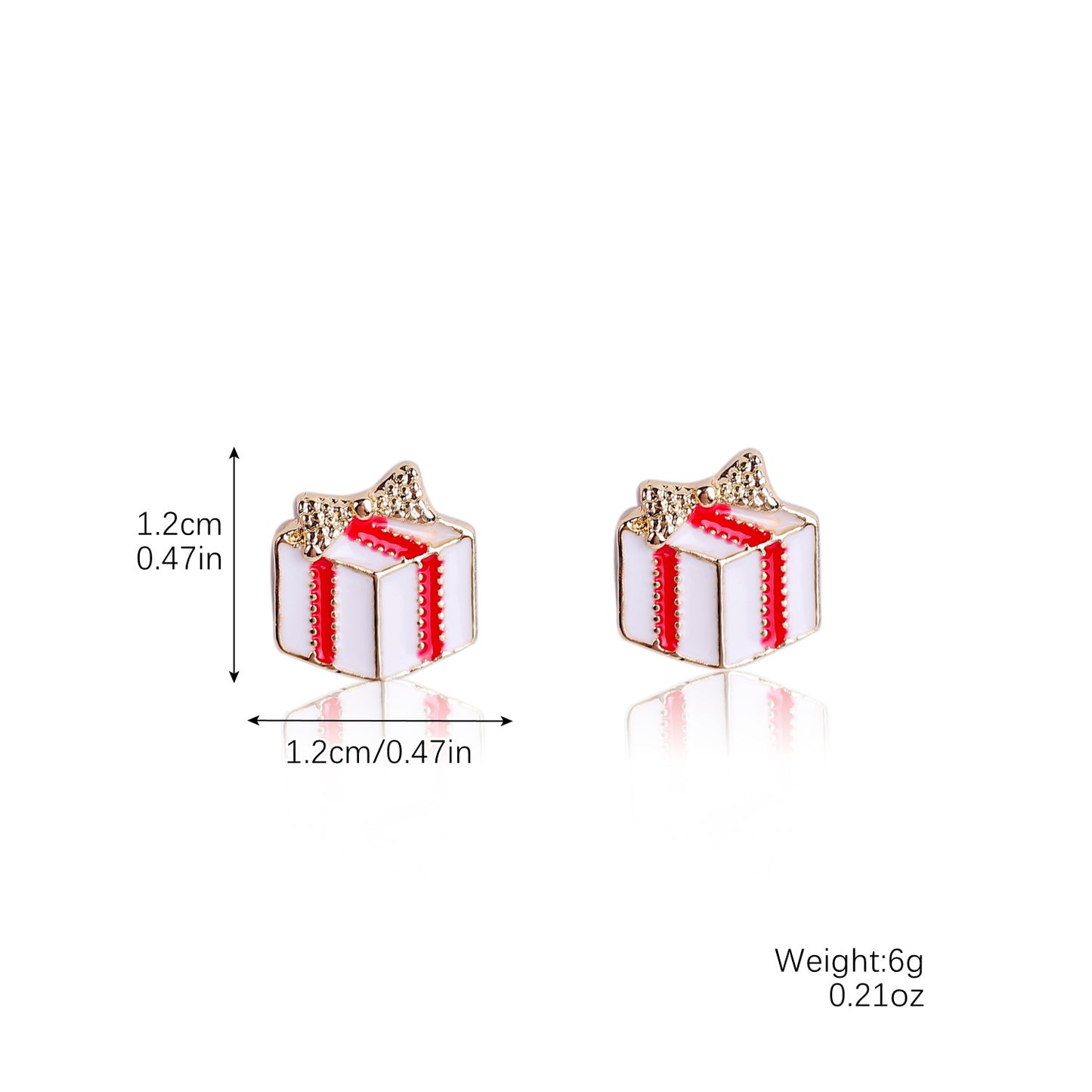 Fashion Christmas Tree Santa Claus Snowflake Alloy Inlay Rhinestones Women'S Ear Studs