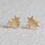 Simple Siamese Five-Pointed Star Earrings Wholesale