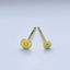 1 Piece Copper Geometric Auricular Needle Earrings 13*3mm 13*4mm Gold Tone Jewelry Accessories