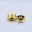 1 Piece 3*5MM Gold Plated Copper Geometric Earplugs Jewelry Accessories