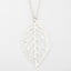 Retro Metal Leaf Pendant Necklace - Vintage Style Hollow Design