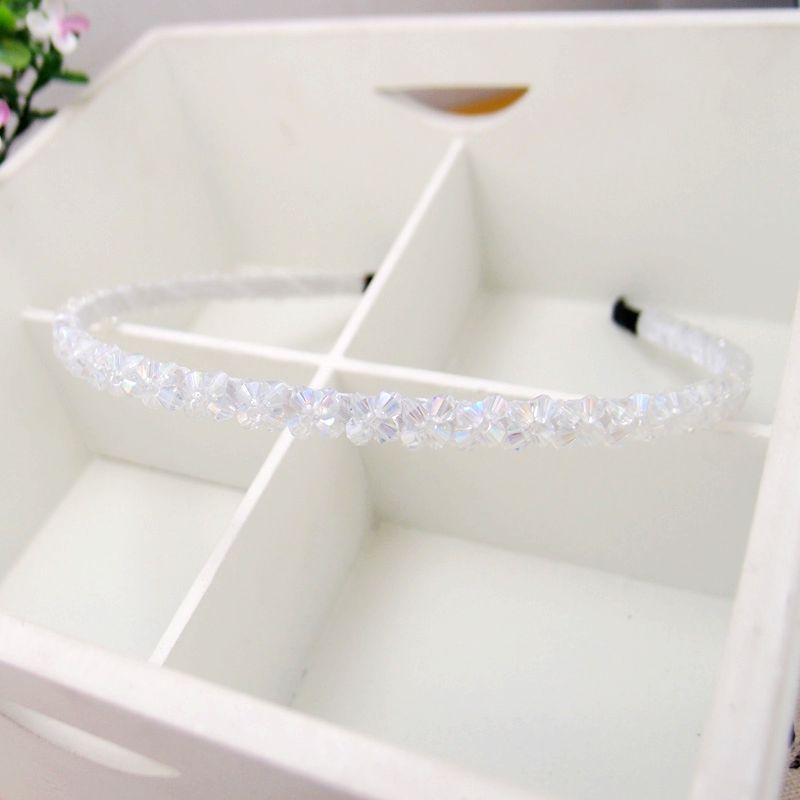 Women's Beaded Crystal Rhinestone Headband Hairpin