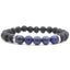 Simple Colorful Stone & Lava Rock Beaded Unisex Bracelet